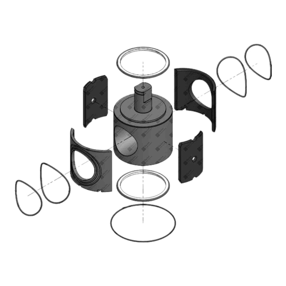 Plug Valve Repair Kit, Major, RDI TE, 4" 602/1502, Sour/STD Service